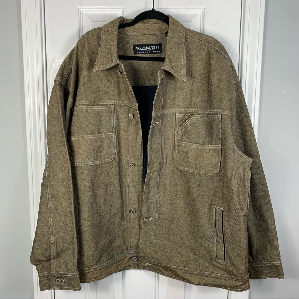 Pelle Pelle Jean Jacket Oversized Mens Size XL